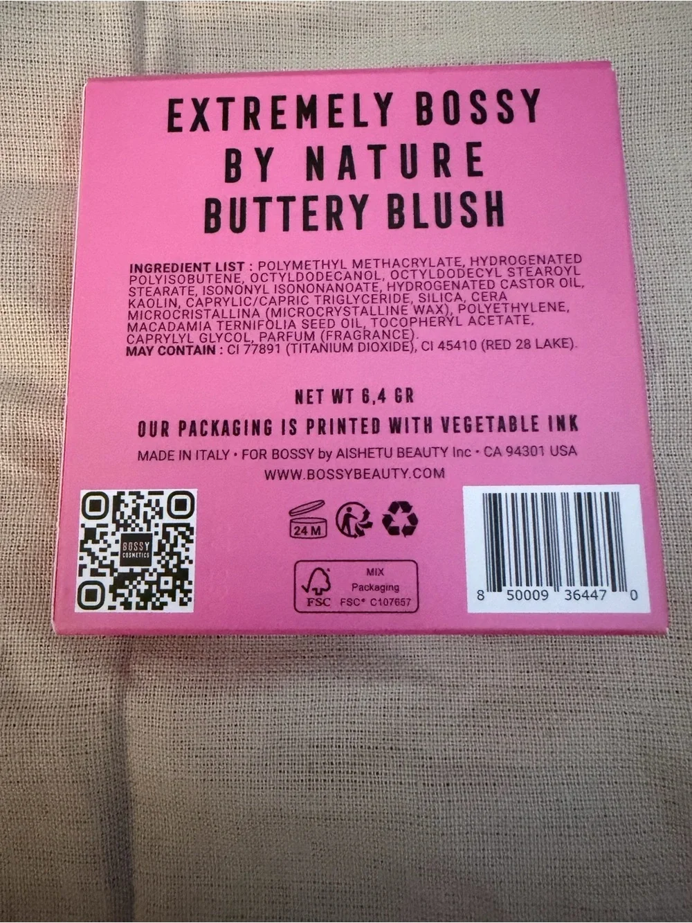 Bossy Cosmetics Buttery Blush in Grit